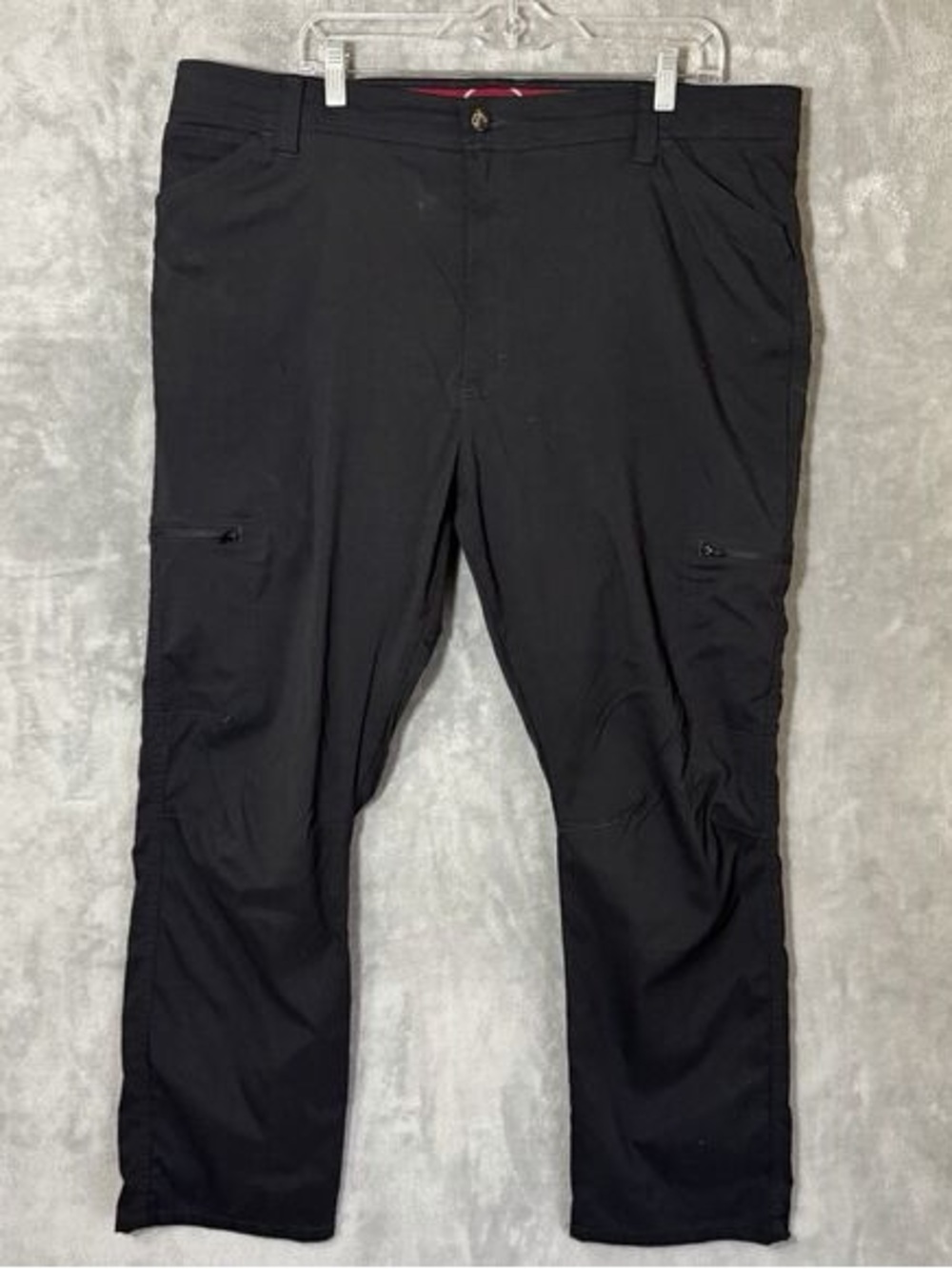 Wrangler Black Cargo Pants with Zip Pockets